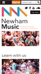 Mobile Screenshot of newham-music.org.uk