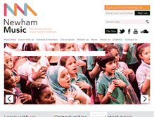 Tablet Screenshot of newham-music.org.uk